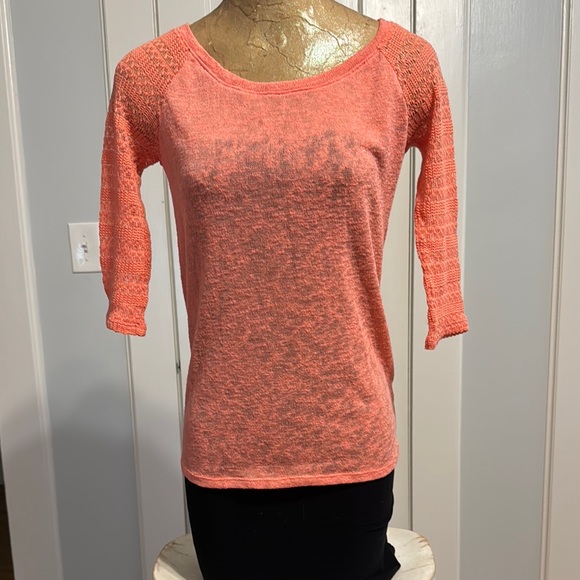 Arizona Jean Company Tops - Arizona Jean Company Coral Knit Top